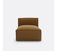 Elemento butaca para sofá modular, en tejido texturizado, SEVEN. Talla 1 plaza. Color Caramelo