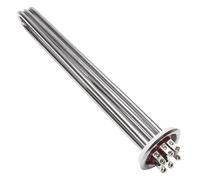 Elemento calefactor Calentador de agua eléctrico de 220 V/380 V con elemento calefactor de inmersión y sonda de temperatura de 3 kW/6 kW/9 kW, SUS304.(380V,9kw 300mm)