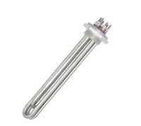 Elemento Calefactor Calentador de inmersión de Caldera eléctrica, Elemento Calentador de Agua de Acero Inoxidable, 220V, DN32, 3KW/4,5 kW/6KW/9KW (Color : Heater Only, Size : 220V_9KW)