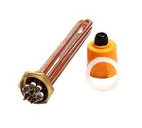 Elemento Calefactor, Compatible Con LUJINXUN, Resistencia Tubular De Cobre For Calentador De Agua, DN32, DN40, DN50, 220 V, 3 KW.(DN40 47mm,220V_12KW 360MML)