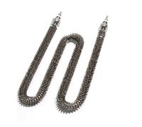 Elemento Calefactor Con Aletas For Aire, Tipo WM, Tubo De Calor Tubular M18*25, 110 V, 220 V, 1500 W, 2000 W, 2500 W, 3000 W Y 3500 W.(304SS,2KW 300mm 350mmL)