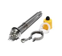 Elemento Calefactor De 3000 W, 4500 W, 6000 W, 9000 W Y 12000 W For Destiladores De Agua Con Abrazadera De 2"(380V,3KW 190L)