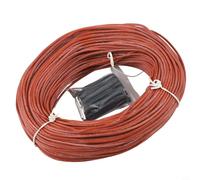 Elemento calefactor de fibra de carbono 12K Cable recubierto de silicona de emisión infrarroja lejana de 33 ohmios/m para regulación de temperatura (100 m)