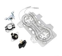 Elemento calefactor de repuesto DC47-00019A para secadora Samsung, kit de reparación con termostato y fusible térmico, compatible con DV42H5200EW/A3 DV45H7000EW/A2