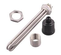 Elemento Calentador De Agua De Inmersión De 220v, Calentador Eléctrico Tubular DN32 DN40, Calentador De Tanque De Agua SUS304 2KW/3KW/3750W/4,5/6KW Piezas(Type 4,DN40_2KW)