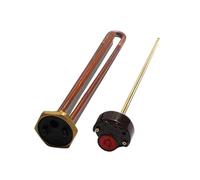 Elemento Calentador De Agua Eléctrico De 250 V, 50 Hz, Rosca De Cobre G1 De 1/4", Con Termostato, 1500 W Y 3000 W.(250V 2KW 285mmL)