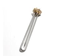 Elemento calentador monofásico 220 V rosca cobre G5/4 41 mm resistencia calentamiento 1000 W 1500 W y 2000 W con sonda termostática (220 V, 1,5 kW, 260 mm)