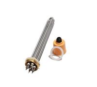 Elemento Calentador Solar De Agua Con Rosca De Cobre DN32/DN40/DN50 For Caldera De Inmersión Industrial De 110 V/220 V/380 V For Enfriador.(DN40,380V,4.5KW 225mm)