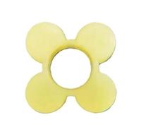 Elemento de acoplamiento hexagonal de anillo de goma de flor de ciruelo de poliuretano de alta resistencia for deportes - 1 pieza(19x48x12mm)