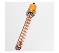 Elemento de calefacción compatible, Resistencia eléctrica tubular for tanque de caldera 3KW, 4.5KW, 6KW, 9KW y 12KW. al agua(4.5kw 225mmdn50,220V)