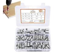 Elemento De Fijación Para Perno Roscado,Kit De Tuercas Hexagonales Para Uso Industrial - Hardware , Juego De Pernos Con Llave Allen Para Madera