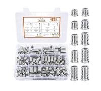 Elemento De Fijación Para Perno Roscado,Kit Surtido de Arandelas para Muebles de Madera | Conjunto De Conectores De Pernos, Herrajes Para El Hogar Para Muebles De Madera De Pin Y Panel De