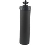 Elemento de filtro de agua de 2.25 x 9.75 pulgadas, cartuchos de carbón activado con cáscara de coco, elementos de purificación para sistema de filtración por gravedad Berkey BB9-2, color negro