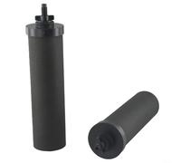 Elemento de filtro de agua de carbón activado de cáscara de coco de 2.25 x 9.75 pulgadas, cartucho certificado NSF para acampar al aire libre, elimina arena y metales pesados