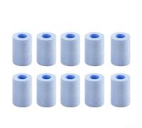 Elemento de filtro de ducha de algodón PP diseñado para carcasas de cartucho estándar de 5,5 x 3,8 cm y 8,4 x 3,8 cm utilizadas en instalaciones domésticas (10 unidades, azul 02)