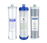 Elemento de filtro de tapón de 10 pulgadas, tapón de fondo plano de carbón activado granular UDF de algodón PP CTO, para las primeras tres etapas del conjunto de agua