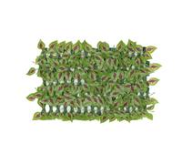 Elemento decorativo de valla artificial | Decoración de fondo extensible, protección visual decorativa de hojas artificiales, para , estudiantes, adultos, hombres, mujeres, salón, balcón