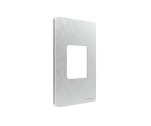 Elemento decorativo ekey dLine para hoja de puerta en gris acero...