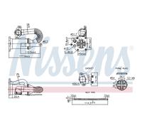 Elemento enfriador, reciclaje gases escape NISSENS 989453