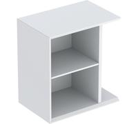 Elemento lateral Geberit iCon con caja de almacenamiento mural, 37x40x24,5 cm, 502324, 502.324.01.3, Color: lacado blanco mate