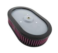 Elemento limpiador de admisión de filtro de aire de flujo de motocicleta compatible con 29670-09 HD-0910 Harley Electra Road Street Glide Road King