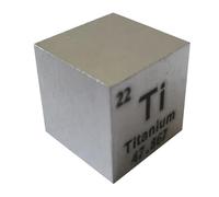 elementos de alta densidad cubos de uranio, Cubo de titanio al 99,9% de alta densidad for experimentos educativos científicos. Múltiples tamaños.(10x10x10mm)