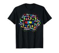Elementos de conciencia sobre el autismo Tabla periódica Química TEA Camiseta