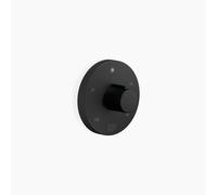 Elementos de control electrónico Dornbracht para calentador de toallas, roseta redonda 80mm, 36390979-33, Color: Negro Mate