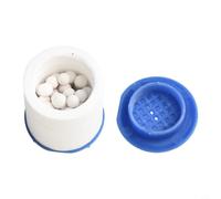 Elementos de filtro de ducha en línea, 10 unidades, algodón PP con bolas mineralizadas, reducción de impurezas, hierro, alta tasa de flujo de 3,5 x 3 cm (10 piezas)