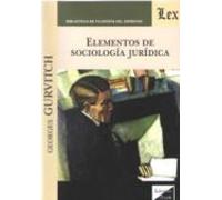 Elementos De Sociologia Juridica