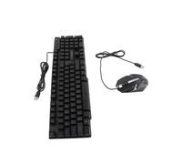 Elementos esenciales para juegos T-WOLF TF800: Teclado retroiluminado, ratón, auriculares y almohadilla