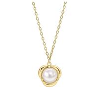 Elementos Gold GN416W Conjunto De Pétalos Collar De Perlas En Oro De 9ct