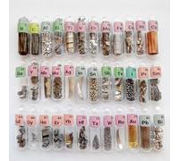 Elementos Metálicos Kit de Química para Colecciones de Elementos Material de Laboratorio Pasatiempos DIY Profesores Ciencia Regalo Creativo-36pcs