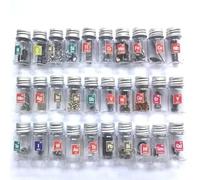 Elementos Metálicos Kit de Química para Colecciones de Elementos Material de Laboratorio Pasatiempos DIY Profesores Ciencia Regalo Creativo-30pcs