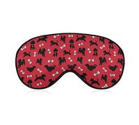 Elements of Dogs And Toys - Máscara de ojos para dormir, ajustable, suave, para el hogar, viajes, regalos