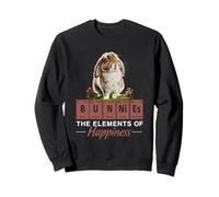 Elements of Happiness Mini Holland Lop Bunny Rabbit Lover Sudadera