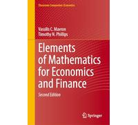 Elements of Mathematics for Economics and Finance (Classroom Companion: Economics)
