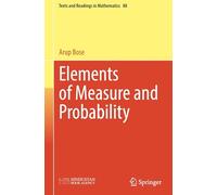Elements of Measure and Probability (Texts and Readings in Mathematics, 88)