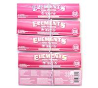 Elements PINK Connoisseur - Papel delgado de tamaño King + puntas - 5 folletos