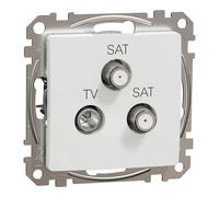 Conexión TV/SAT/SAT asiento final diseño i Elements SDD111481S