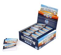Elements Wide Rolling Tips, puntas sin perforar en tamaño king, 50 puntas por librito, 1 caja (50 libritos)