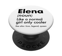 Elena como Una Chica Normal Solo Cooler Queen Nombre PopSockets PopGrip Adhesivo
