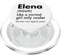 Elena como Una Chica Normal Solo Cooler Queen Nombre PopSockets PopGrip para MagSafe