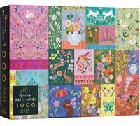 Elena Essex Rompecabezas de 1000 piezas para adultos, diseño de retazos de primavera, rompecabezas para adultos de 1000 piezas, colorido rompecabezas de naturaleza y vida silvestre, tamaño 20 x 28
