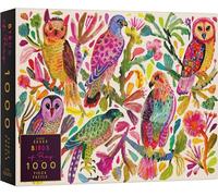 Elena Essex Rompecabezas para adultos de 1000 piezas, aves de presa, rompecabezas de 1000 piezas para adultos, rompecabezas de pájaros coloridos de arte, 20 x 28 pulgadas