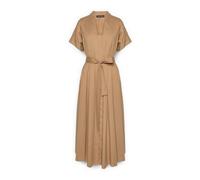 Elena Mirò- Vestido acampanado con cinturón- Dresses- Mujer- Beige- 7XL- Vestido acampanado con cinturón