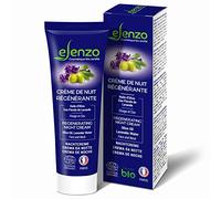 eLenzo • Crema de noche orgánica • Crema hidratante para cara y cuello • Aceites de oliva y de karité, agua de lavanda • Fabricado en Francia • Certificado Cosmos Organic por Ecocert • Todos los tipos de piel • 50 ml