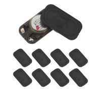 ELEOUTI 10 Unidades Altavoz Plástico para Móviles Adecuado Aleación para Oficinas y Rectangular Negro Sonido Claro y Fácil Instalación, Material Portátil Ordenador Sobremesa