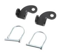 ELEOUTI 2 Juegos Acoplador de Remolque para Bicicleta Negro de Acero, Accesorio Fácil de Instalar para Remolques de Bicicleta en Actividades al Aire Libre y Transporte de Carga