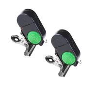 ELEOUTI 2 Piezas Alarma Electrónica para Caña de Pescar, Indicador de Pesca Eléctrico, Plástico, Negro, Alarma Sonora Sensible, Luz, para Pesca Nocturna, 3 Pilas de Botón